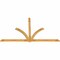 Ekena Millwork Redmond Rough Sawn Timber Gable Bracket, Western Red Cedar, 108"W x 63"H x 2"D x 4"F, 14/12 Pitch GBW108X63X0204RED00RWR - alternate 5
